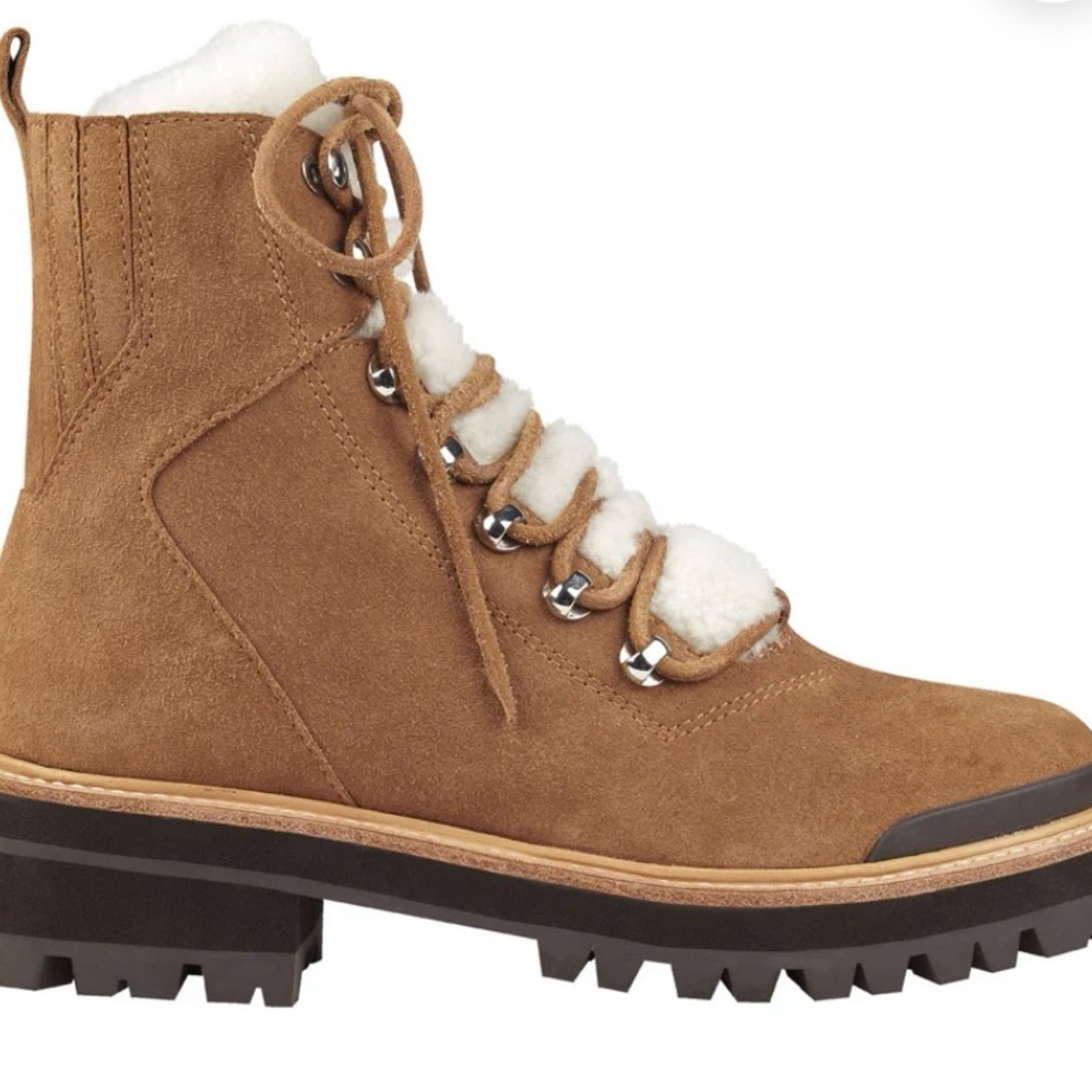 Lightly worn Marc Fisher Izzie Lugsole Ankle Boot,  7 1/2 boots.